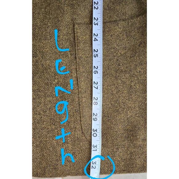 Vintage J. Crew Wool Mohair Blend Army Green Blazer Sport Coat Mens XL-Tall - Picture 6 of 8